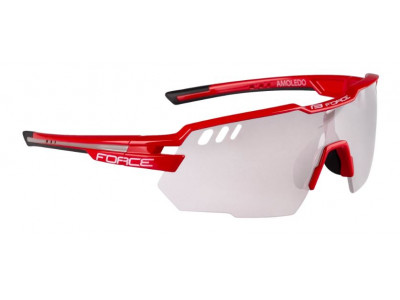 FORCE okuliare AMOLED, červeno-šedé, fotochromatické sklá