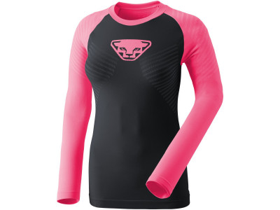 Damski Longsleeve Dynafit Speed ​​Dryarn Fluo Różowy Funkcjonalny T-shirt damski w kolorze różowym