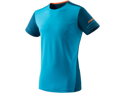 Męska funkcjonalna koszulka do biegania Dynafit Alpine z krótkim rękawem, metylowa/niebieska