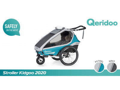 Qeridoo Vozík Kidgoo1 - Petrol Blue, model 2021