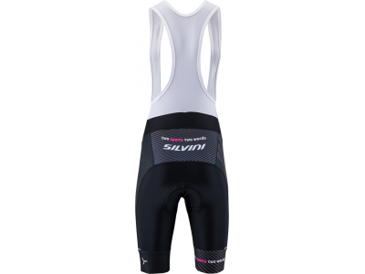 SILVINI Team bib shorts, women&#39;s, with liner, black-pink