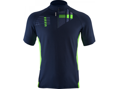 Tricou de ciclism pentru bărbați SILVINI Croce bleumarin/verde