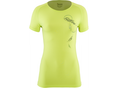 Damska koszulka rowerowa SILVINI Giona limonkowa