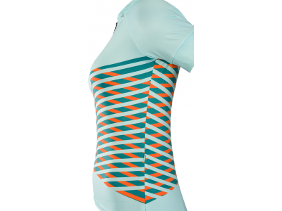 SILVINI women&#39;s cycling jersey Sabatini turquoise/orange