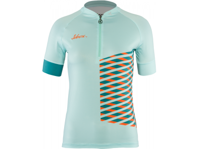 SILVINI women&#39;s cycling jersey Sabatini turquoise/orange