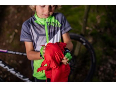 SILVINI dětská cyklistická bunda Punta red/merlot