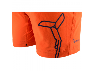 SILVINI dětské cyklistické kalhoty Arvo orange/navy