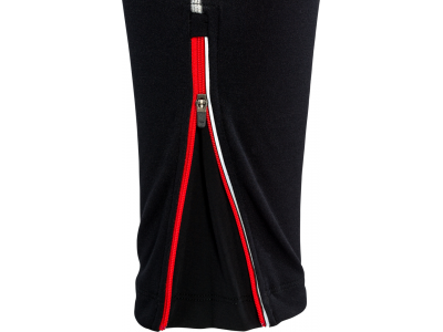 Spodnie męskie SILVINI z membraną Movenza czarno-czerwone ze szelkami