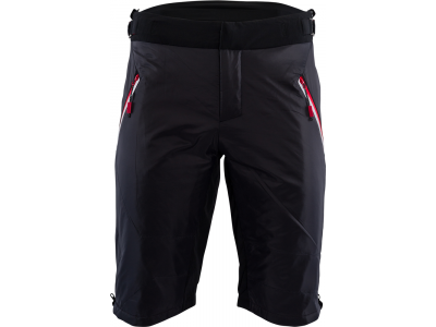 SILVINI Barrel primaloft shorts, black/red