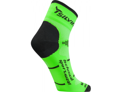 SILVINI cyklistické ponožky Orato zelené/tmavé