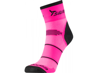 Silvini cyklistické ponožky Orato pink/charcoal