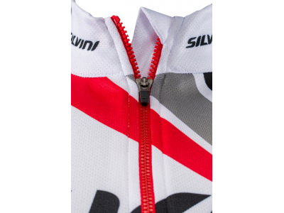 Tricou SILVINI Team pentru femei, alb/rosu