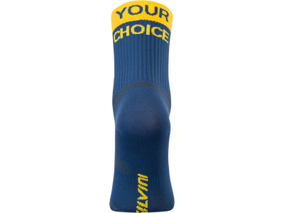 SILVINI Orato socks, navy/yellow