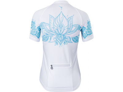 Damska koszulka rowerowa SILVINI Sabatini w kolorze biało-niebieskim 