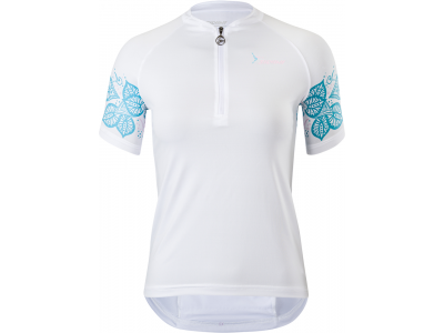 Damska koszulka rowerowa SILVINI Sabatini w kolorze biało-niebieskim 
