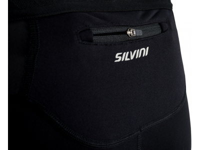 Męskie spodnie rowerowe SILVINI Movenza czarne/chmurkowe bez pasków