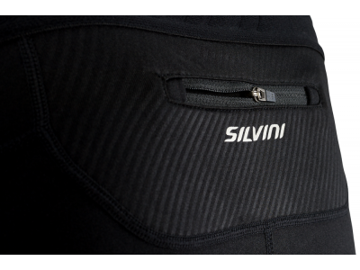 Męskie spodnie rowerowe SILVINI Rubenza czarno/chmurkowe bez ramiączek