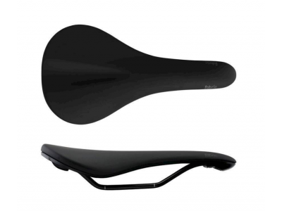 Fabric Scoop Shallow Sport saddle, black - new, assembled from a bicycle