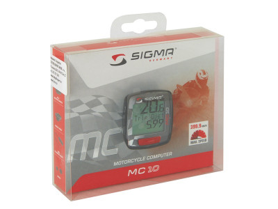 SIGMA cyklocomputer MC 10 vhodný na motorky, čtyřkolky