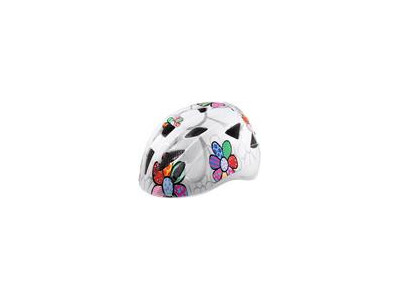 ALPINA Ximo children&#39;s helmet, white flowers