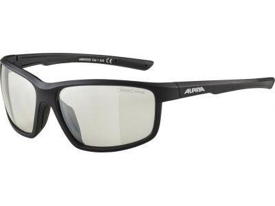 ALPINA Cycling goggles DEFEY black matt, lenses: clear mirror