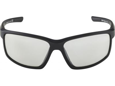 ALPINA Fahrradbrille DEFEY schwarz matt, Gläser: klar verspiegelt