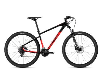 GHOST KATO Base 27.5 kerékpár, black/red gloss