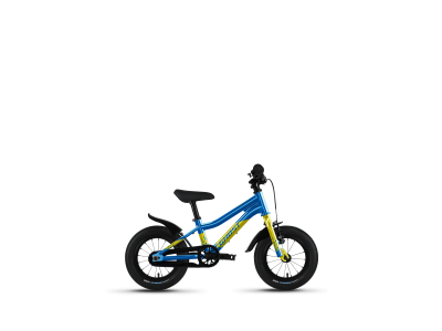 GHOST POWERKID 12 detský bicykel, Metallic Blue/Metallic Yellow Gloss