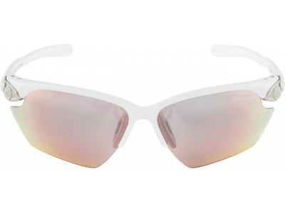 ALPINA Cyklistické brýle TWIST FIVE HR S QVM+ bílo-stříbrno matné
