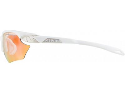 ALPINA Fahrradbrille TWIST FIVE HR S QVM+ weiß-silber matt