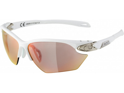 ALPINA Cycling glasses TWIST FIVE HR S QVM + matt white-silver