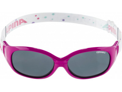 ALPINA SPORT FLEXXY KIDS dětské brýle růžové s tečkami