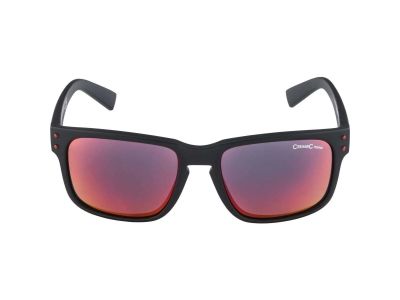 ALPINA KOSMIC glasses, black matte/red