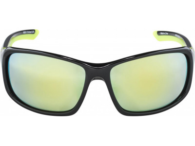 ALPINA Brille LYRON schwarz-neongelb Gläser: gelb verspiegelt