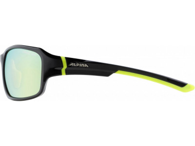 ALPINA Glasses LYRON black-neon yellow lenses: yellow mirror