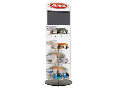 ALPINA Exhibition stand for glasses - 8 pcs non-lockable
