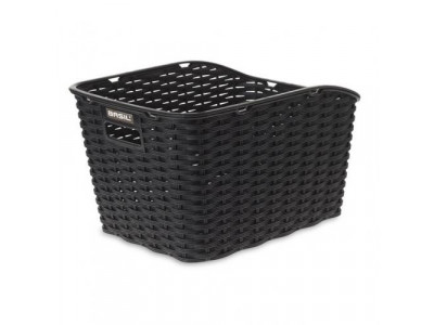 Basil WEAVE WP rear basket, black