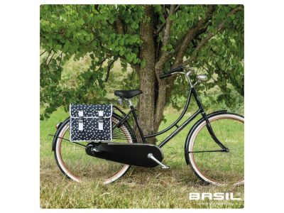 Basil MARA XL DOUBLE BAG carrier satchets, 35 l, black