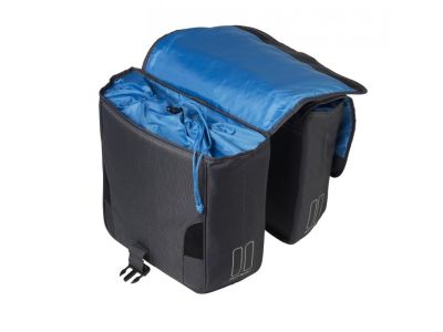Basil SPORT DESIGN-DOUBLE BAG tašky na nosič, 32 l, sivá