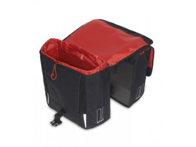 Basil SPORT DESIGN-DOUBLE BAG tašky na nosič, 32 l, černá