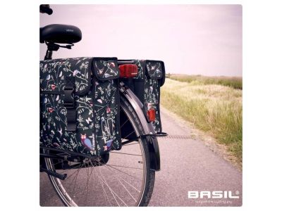 Basil WANDERLUST-DOUBLE BAG tašky na nosič, charcoal