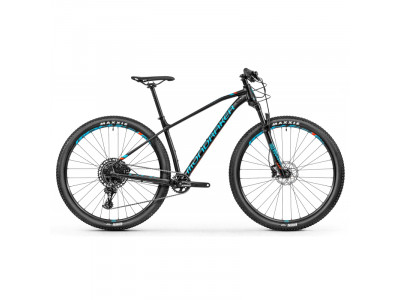 Bicicleta de munte Mondraker CHRONO R 29, negru/rosu flacara/albastru deschis, 2019