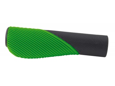 Gripy FORCE gumowe w kształcie łuku czarno-zielone