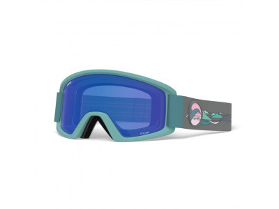 Giro Dylan dámské lyžařské brýle Hannah Eddy Grey Cobalt / Yellow (2 Skla)