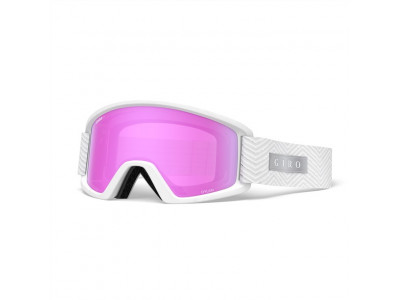 Gogle narciarskie Giro Dylan White Zag Amber Pink/Yellow (2 okulary)