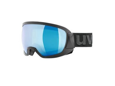 uvex Downhill 2000 FM ski goggles black mat dl / green-clear, size Univ