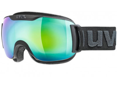 Skibrille uvex Downhill S FM, black mat dl / FM green, Gr Univ