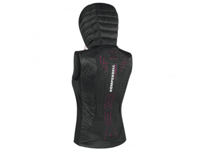 Komperdell Thermoweste Damen mit Kapuze schwarz-pink 2019/20