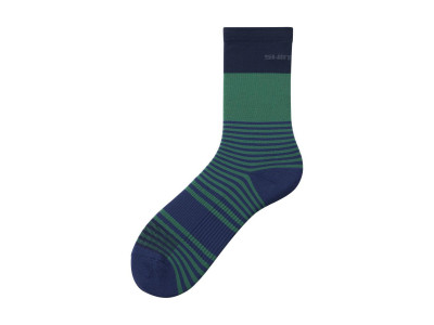 Shimano ORIGINAL TALL ponožky, zelená/modrá