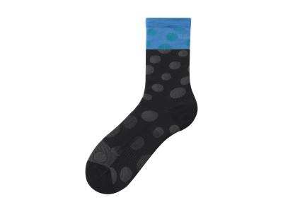 Shimano ORIGINAL TALL ponožky černo/šedé tečky